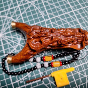 ná cao su gỗ cẩm lai điêu khắc rồng