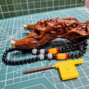 ná cao su gỗ cẩm lai điêu khắc rồng